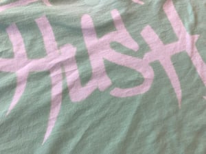 Image of HUSH GRAFFITI STORM TSHIRT- Lime