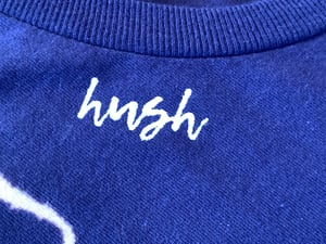 Image of HUSH GRAFFITI STORM TSHIRT- Indigo