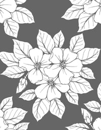 Image 17 of 25 Pretty Floral Coloring Pages, Digital Download, Coloring Book, Adult, Instant Download book 1