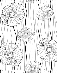 Image 19 of 25 Pretty Floral Coloring Pages, Digital Download, Coloring Book, Adult, Instant Download book 1