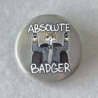 Image 2 of Silly Badger Button Pins