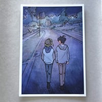 Image 1 of 'Sneaking Out' Art Print