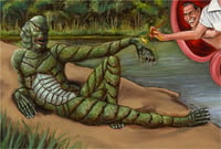 Image 2 of "Beauty Creating The Beast" Original Painting