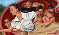 Image 3 of "Beauty Creating The Beast" Original Painting
