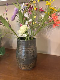 Image 2 of Black and Gold Kitchen Utensil Holder or Vase