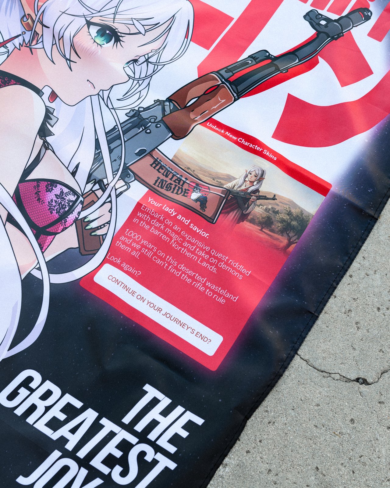 Frieren's Hunting Party Flag | Hellsent