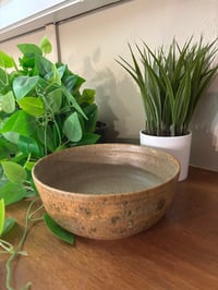 Medium Brown Speckled Serving/Salad Bowl 8"X3"