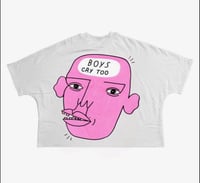 Image 2 of Pink “boys cry too” Weirdos fashion shirt