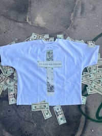 Image 1 of White “in god we trust” weirdos fashion shirt