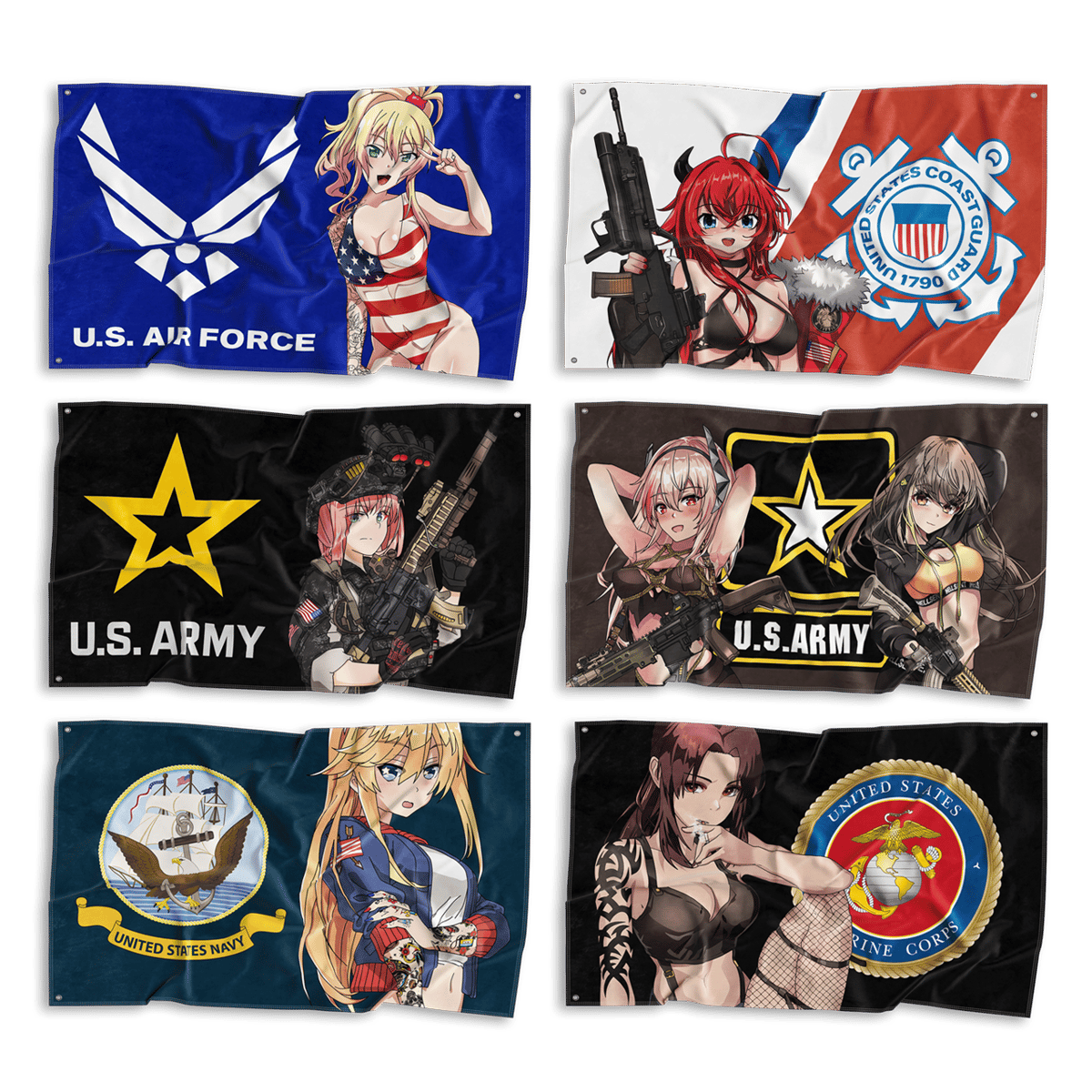 Image of Armed Forces Anime Flags