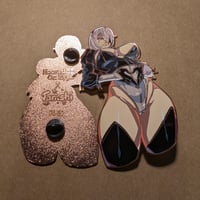 Image 4 of 2B Heart Hard Enamel Pins