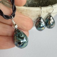 Image 1 of Iris Drops - Earrings and Pendant Set