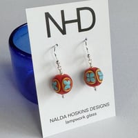 Image 2 of Folk Flowers - Round Orange