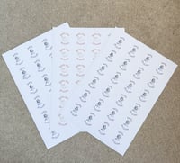 24 Round Custom Stickers