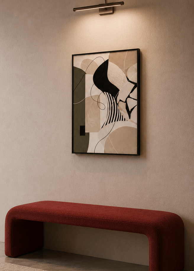 Image of Luxury Abstract Wall Art Printable - Architectural Flow