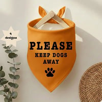 Image 2 of Orange Give Me Space Behavioural Pet Bandanas