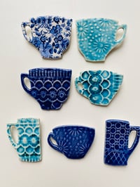 Image 1 of Tea Cup & Coffee Cup Brooches