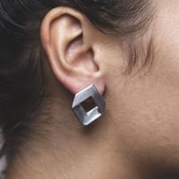 Image 2 of Diamond Studs (Sterling Silver)