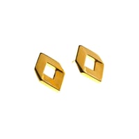 Image 1 of Diamond Studs (18ct Gold Plated)