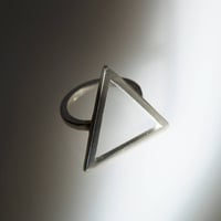 Image 3 of Triangle Ring (Sterling Silver)