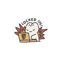 locked in sticker