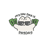 my fav day is payday sticker