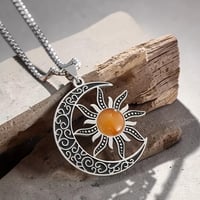 Sun and Moon Necklace 