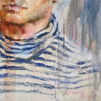 Image 3 of Man in a Striped Shirt - Original painting