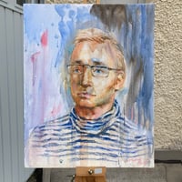 Image 4 of Man in a Striped Shirt - Original painting