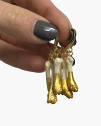 Image 2 of Triple Badger Toe earrings