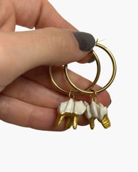 Deer teeth hoops II