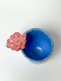 Image 2 of blue lotus stoneware mug 1 (sample)