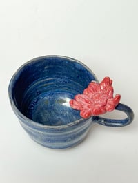 Image 2 of blue lotus stoneware mug 2 (sample)