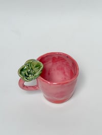 Image 2 of pink orchid stoneware mug 3 (sample)