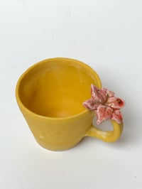 Image 1 of  yellow lily stoneware mug  (sample)
