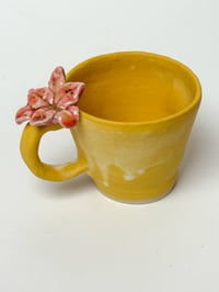 Image 3 of  yellow lily stoneware mug  (sample)