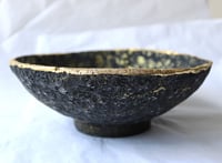 Image 9 of Black & Gold Paper Mache Bowl | OOAK Luxury Decorative Bowl