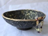 Image 5 of Black & Gold Paper Mache Bowl | OOAK Luxury Decorative Bowl