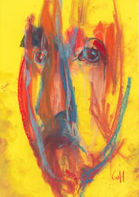 Image 2 of Dander - Sketchbook Drawing in Soft Pastels on Paper 