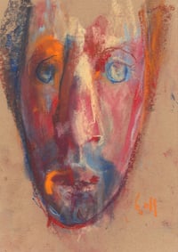 Image 2 of Going Over - Sketchbook Drawing in Soft Pastels on Paper 