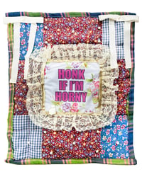 Image 1 of HONK IF I'M HORNY MINI-QUILT 