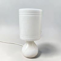 Image 8 of Lampe en albâtre blanc vintage 1970s - lampe en marbre blanc - veilleuse en albâtre