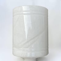 Image 9 of Lampe en albâtre blanc vintage 1970 - lampe en marbre blanc - veilleuse en alb...