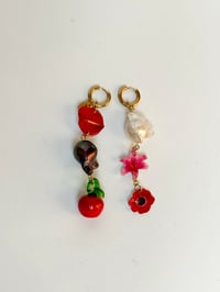 anthurium lily earrings  (sample)