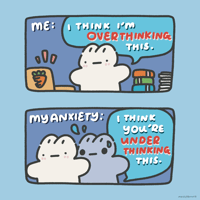 overthinking underthinking print