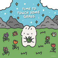 touch grass print