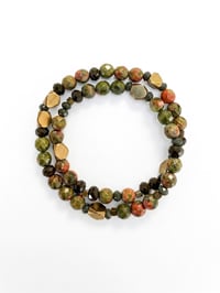 Image 1 of Olive Double Stack Elastic 