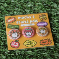 mochy's fruits pals mini pins set