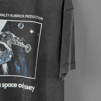 Image 2 of 2001: A Space Odyssey Premium T-Shirt – Washed Black Unisex Sci-Fi Movie Tee for Men & Women
