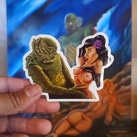 Image 1 of STICKER:  Creature from the Black Lagoon 